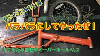 16インチ折りたたみ自転車オーバーホールNo2