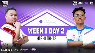 Highlights - Week 1 Day 2 | PMPL South Asia Spring 2023