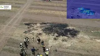Combined view IR and RGB camera from UAV