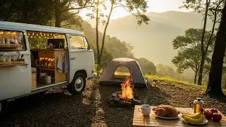 Sunrise Acoustic Road Trip 🌄 | Calm Folk Music for Driving & Relaxation