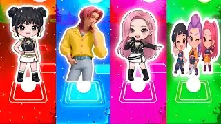 Kpop Demon Hunters: Tiles hop EDM RUSH 💃🕺 #tilrsho#motivation# funny # tileshop#coffin dance#