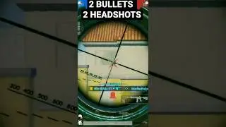 2 headshots With 2 Bullets 🥵 #shorts #pubg #bgmi #freefire