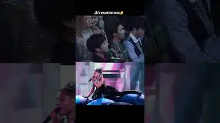Jungkook's reaction on Ariana Grande 's performance 😍🫰#bts #arianagrande #reaction #cute