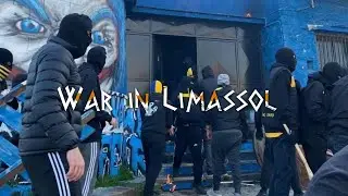 AEL hooligans set fire the main Apollon fan club 14.02.2021