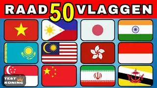 Vlaggen Quiz Azi&euml; | Raad & Leer | 50 Vlaggen ✅