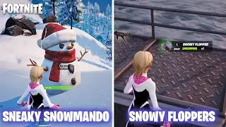 Consume Snowy Floppers or hide in a Sneaky Snowmando | Fortnite Winterfest 2023