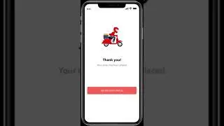 Confirmation page with animation