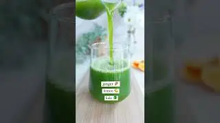 Green Juice Recipe - Kale Ginger Lemon Cucumber Orange Juice Shorts