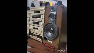 Kenwood LS-99 3-way speaker system stereo components (likely including CD, LD, FM, and Tape Decks