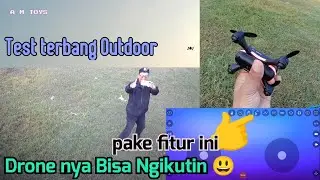 DRONE YL S88 TEST TERBANG INDOR DAN FITUR FOLOW ME