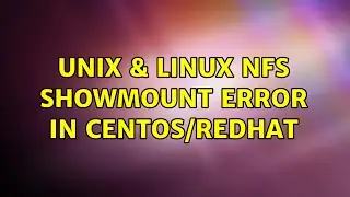 Unix & Linux: NFS showmount error in CENTOS/REDHAT : (3 Solutions!!)