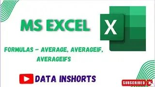 Excel  - AVERAGE, AVERAGEIF, AVERAGEIFS