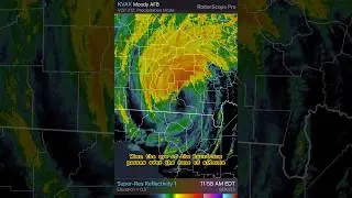 Perfect radar view of Hurricane Idalia? #weather  #hurricane #idalia #radar #radarscope