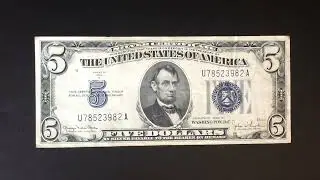 What is a 1934 silver certificate 5 dollar bill worth