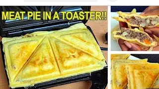 HOW TO MAKE MEAT PIE WITH TOASTER!!!