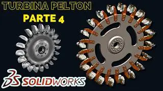 ✅TURBINA PELTON en SOLIDWORKS Parte 4 Diseño 3D Placa Principal💻