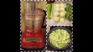 Как использовать набор для нарезки кубиками для кухонного комбайна KitchenAid Exact Slice на 13 ч...