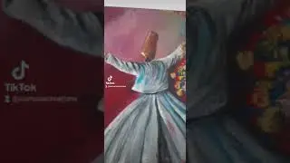 Whirling dervish |sufi painting |custom made |oil paints #abbottabad