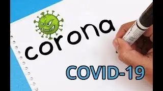 How to Turn Word Corona Into Cartoon CORONAVIRUS COVID 19