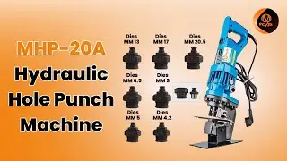 Buy Voltz MHP-20A Hydraulic Punching Tool | 1200W Metal Hole Puncher 4&ndash;20.5mm (7 Dies)