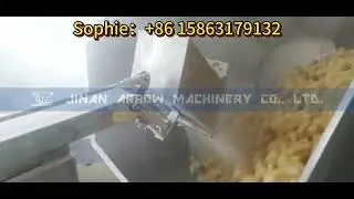 Cheese Sweet Corn pops four head rotary seasoning production line corn puffing dryer