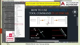Extend Command!!How to use Extend command!!what is Extend command AutoCAD!!Learn AutoCAD in Hindi