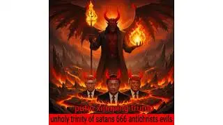 🟥satans trinity 666 antichrists= trump putin xijinping= antichrists 666 trinity of satans🟥