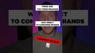 3 Reasons why ecommerce brands cannot scale #ecommerce #clothingbrand #beautybrand #directtoconsumer