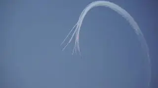 Red Arrows train above Cyprus (Akrotiri Airbase)