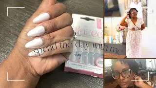DAILY VLOG | WOW SHE ATE BEFORE ME! | SALON PERFECT GLAZED NAILS | GYM | MINI GOODWILL HAUL