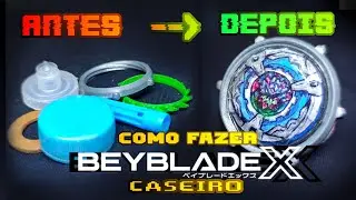 COMO FAZER BEYBLADE X CASEIRO - Tutorial | Free Blader