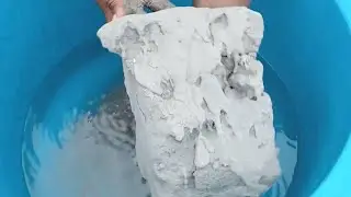 ASMR very soft sand hee sand silky smooth paste play dusty dipping crumble in 🌊🥶