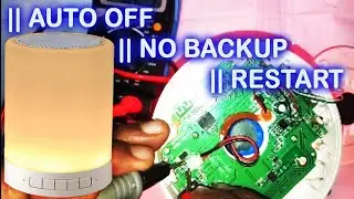 Bluetooth Speaker repair CANDLE, Volume increase Auto off, Restart, No Battery backup problem.