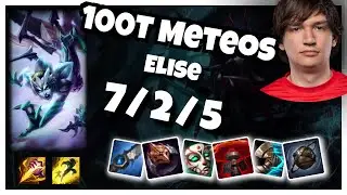 100T Meteos Elise JUNGLE (7/2/5) vs Kindred Gameplay Replay - Patch 10.22