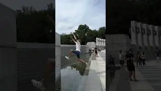 Parkour water challenge ! #challenge #defi #flip #crazy #redbull #talent #agility #gym #freerunning