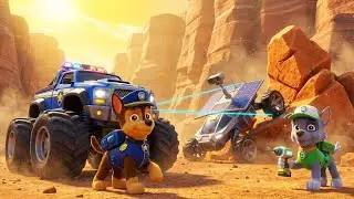 PAW Patrol: Rescue Wheels &ndash; The Arid Area Assist! 🚜☀️ | Monster Truck Rescue & Solar Rover Save!