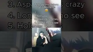 Top 5 Ironic Satoru Gojo Moments #animeshorts #animeweeb #animeaddicts #comedyanime