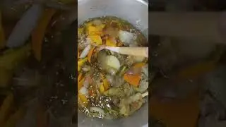 Caldo de legumes natural #sobras #legumes #ouroculinario 