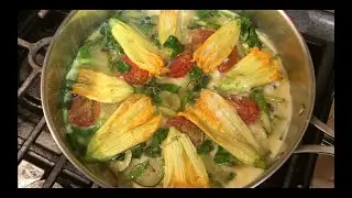 Squash Blossom Frittata & Beetroot Crepes (Garden to Table Cooking)