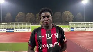 Interviews apr&egrave;s Bellinzone - Neuch&acirc;tel Xamax 26 octobre 2024 L. Hajrulahu, G. Bamba et U. Forte