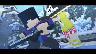 #13 Intro Minecraft Template [Mine-Imator+AE] (W/Ryu Animation)