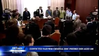 Convicted Nazi War Criminal Erich Priebke Dies Aged 100