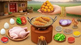 Mini Butter Chicken Recipe With Real Fire + Mini Cooking in Real Kitchen + Tiny Cooking + ASMR Cook