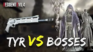 Max Level TYR vs ALL BOSSES in Resident Evil 4 | Professional Difficulty - Timestamps