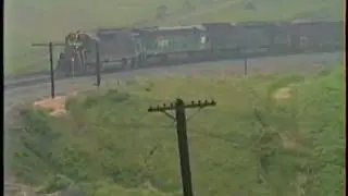 Tehachapi_(1993) DRG&W GP40-2, BN C30-7, SD45T-2