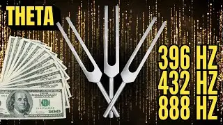 Rapid Money Flow! 396 Hz + 432 Hz Tuning Forks + 888 Hz for Financial Security & Wealth (Theta)