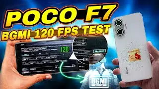 POCO F7 | REDMI TURBO 4 PRO BGMI SMOOTH+120FPS🤯GRAPHIC TEST🥵WITH FPS METRE