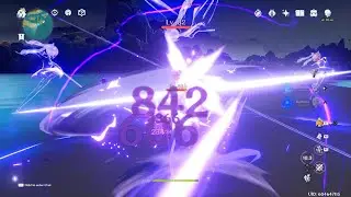 Testing out Keqing w/ Sacrificial sword and 178% energy recharge