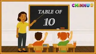 Table of 10 | Multiplication Tables English | Learn Multiplication of x10 | 10x1 | @chinnutvkids
