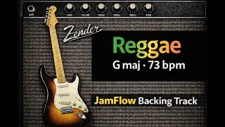 Reggae 1 in G major at 73 BPM, chords on screen, chordsheet and voicing diagrams for free
